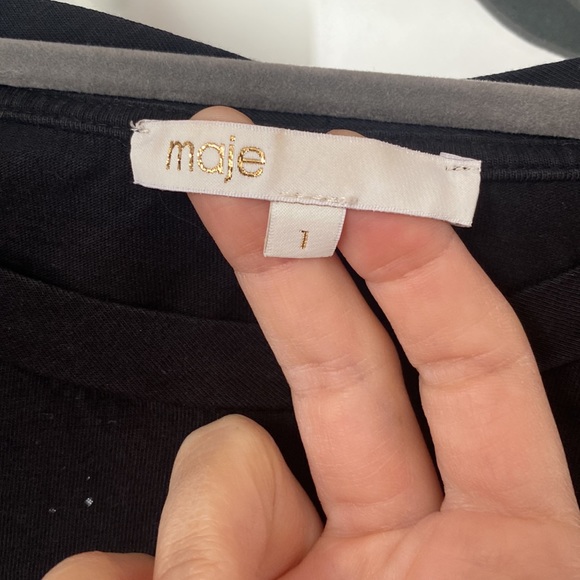 Maje x Graphic Print Tee x Size 1 - Picture 7 of 9